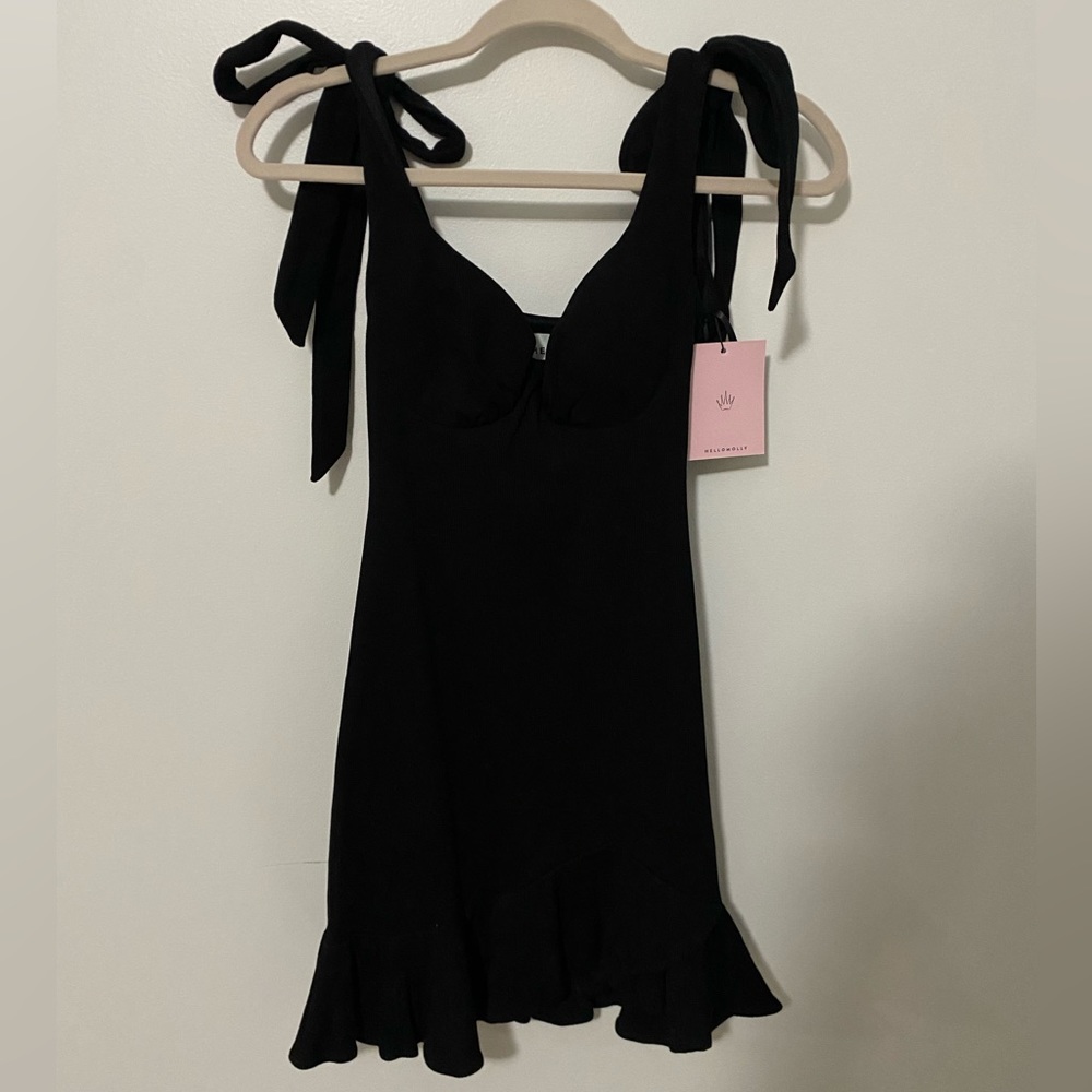 Hello molly black mini dress
